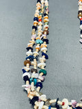 Authentic Native American Navajo Turquoise Coral Lapis Necklace-Nativo Arts