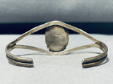 Marvelous Vintage Native American Navajo Orange Spiny Oyster Sterling Silver Bracelet-Nativo Arts