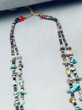 One Of The Best Vintage Santo Domingo Green Turquoise Jacla Necklace Old-Nativo Arts