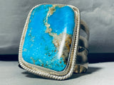 231 Grams!! Vintage Native American Navajo Turquoise Sterling Silver Bracelet-Nativo Arts