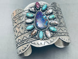 The Best Santo Domingo Turquoise Azurite Sterling Silver Bracelet-Nativo Arts