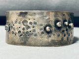 Dimples!! Hand Wrought Vintage Native American Navajo Sterling Silver Bracelet-Nativo Arts