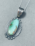 Important Vintage Native American Navajo Royston Turquoise Sterling Silver Necklace