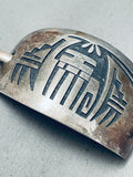 Patrick Lomawaima Tremendous Vintage Native American Hopi Sterling Silver Pin