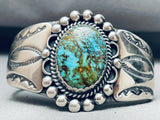Important Vintage Native American Navajo Royston Turquoise Sterling Silver Bracelet-Nativo Arts