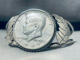 Exceptional Vintage Native American Navajo Sterling Silver Coin Bracelet-Nativo Arts