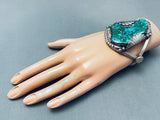 One Of The Best Vintage Native American Navajo Royston Turquoise Sterling Silver Bracelet-Nativo Arts