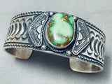Museum Quality Vintage Native American Navajo Damale Turquoise Sterling Silver Bracelet-Nativo Arts