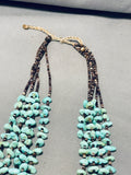 133 Grams Vintage Native American Navajo Royston Turquoise Heishi Necklace-Nativo Arts