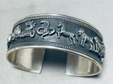 Animal Kingdom! Vintage Sterling Silver Bracelet Cuff-Nativo Arts