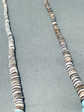 Native American Elegant Vintage Santo Domingo Blue Gem Turquoise Sterling Silver Necklace-Nativo Arts