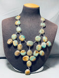 The Best Vintage Native American Navajo Royston Turquoise Sterling Silver Necklace - Grand!-Nativo Arts