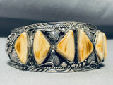 The Best Desert Sand Jasper Vintage Native American Navajo Sterling Silver Bracelet-Nativo Arts