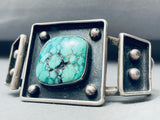 One Of The Best Ever Vintage Native American Navajo Turquoise Sterling Silver Bracelet-Nativo Arts