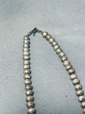 Richard Long Vintage Native American Navajo Turquoise Sterling Silver Owl Necklace-Nativo Arts