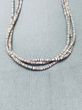 Intricate And Gorgeous Vintage Navajo Heishi Squawtie Necklace Old-Nativo Arts