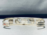 Gone Fishing!! Rare Vintage Native American Navajo Turquoise Sterling Silver Bracelet-Nativo Arts