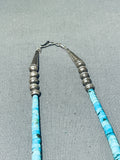 Fabulous Vintage Santo Domingo Turquoise Sterling Silver Necklace-Nativo Arts