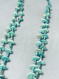 Native American Important Vintage Santo Domingo Green Turquoise Jacla Necklace-Nativo Arts