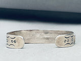 Important Early 1900's Ingot Silver Turquoise Bracelet Cuff-Nativo Arts