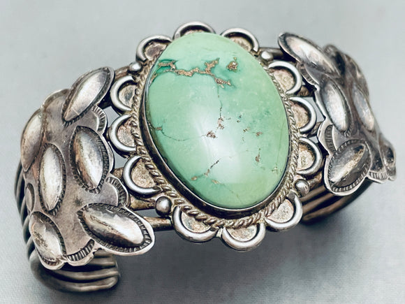 Museum Vintage Native American Navajo Royston Turquoise Sterling Silver Bracelet Old-Nativo Arts