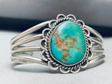 Amazing Vintage Native American Navajo Royston Turquoise Sterling Silver Bracelet-Nativo Arts