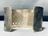 One Of The Most Unique Vintage Native American Navajo Turquoise Sterling Silver Bracelet-Nativo Arts