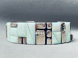 The Best 6 Inch Wrist Vintage Native American Navajo Opal Sterling Silver Bracelet-Nativo Arts