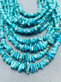 Grand Vintage Native American Navajo Turquoise Graduating Strand Sterling Silver Necklace-Nativo Arts