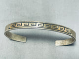 Special Vintage Native American Navajo 14k Gold Sterling Silver Bracelet-Nativo Arts