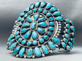One Of The Best Ever Vintage Native American Navajo Turquoise Sterling Silver Bracelet-Nativo Arts
