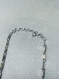 Native American Gasp!! Chunky Turquoise Navajo Sterling Silver Necklace-Nativo Arts