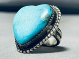 I Heart Turquoise Vintage Native American Navajo Sterling Silver Ring Old-Nativo Arts