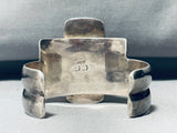 Important Swirl Agate Vintage Native American Navajo Sterling Silver Bracelet-Nativo Arts
