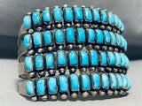 One Of The Best Ever Vintage Zuni Turquoise Sterling Silver Bracelet-Nativo Arts
