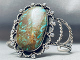 Towering Vintage Native American Navajo Royston Turquoise Sterling Silver Bracelet-Nativo Arts