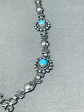 Jan Popovich Vintage Native American Navajo Turquoise Sterling Silver Necklace-Nativo Arts