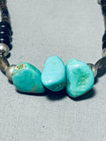 Native American Phenomenal Vintage Santo Domingo 3 Royston Turquoise Shell Necklace-Nativo Arts
