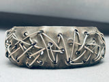 Dak Willie Most Unique Vintage Native American Navajo Sterling Silver Bracelet-Nativo Arts