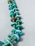 Important Early Vintage Santo Domingo Cerrillos Turquoise Jacla Necklace-Nativo Arts