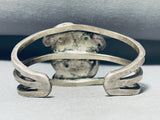 Beautiful Vintage Native American Navajo Huge Gilbert Turquoise Sterling Silver Bracelet-Nativo Arts
