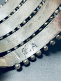 One Of The Best Ever Vintage Zuni Turquoise Sterling Silver Bracelet-Nativo Arts