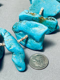 212 Gram Vintage Navajo Turquoise Nugget Heishi Necklace-Nativo Arts