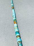 Native American Super Duper Old Vintage Santo Domingo Turquoise Heishi Sterling Silver Necklace-Nativo Arts