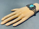 Native American Remarkable Vintage Royston Turquoise Sterling Silver Bracelet-Nativo Arts