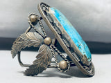 Powerful 112 Gram Vintage Native American Navajo Turquoise Sterling Silver Bracelet-Nativo Arts