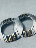 Thomas Singer Wonderful Vintage Native American Navajo Sterling Silver Earrings