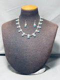 Native American Dropdead Gorgeous Navajo Turquoise Sterling Silver Necklace-Nativo Arts