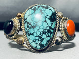 R.c. Little Important Vintage Native American Navajo Turquoise Sterling Silver Bracelet-Nativo Arts