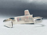 Contemporist Vintage Native American Navajo Turquoise Inlay Sterling Silver Bracelet-Nativo Arts